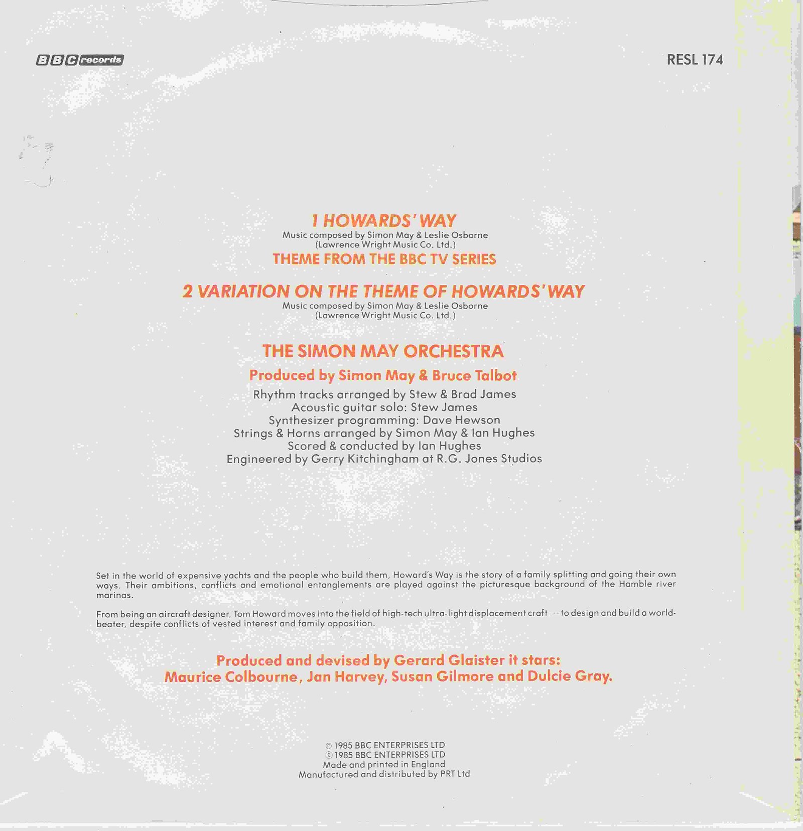 Back cover of RESL 174